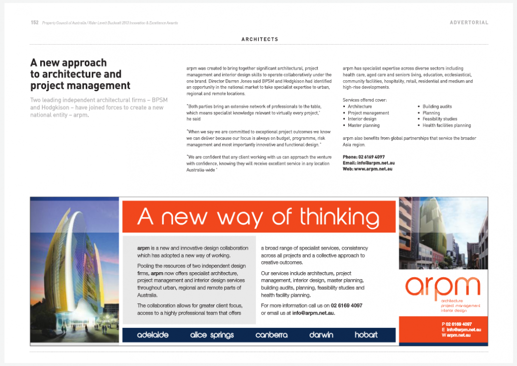 Property Council of Australia - ArPM Advertorial