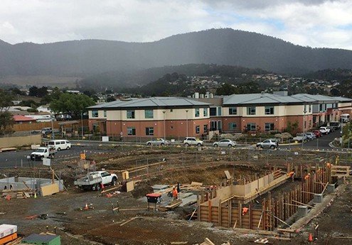 Barossa Park Hydrotherapy and Wellness Centre, Glenorchy Tasmania - in construction