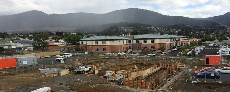 Barossa Park Hydrotherapy and Wellness Centre, Glenorchy Tasmania - in construction