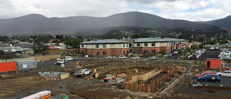 Barossa Park Hydrotherapy and Wellness Centre, Glenorchy Tasmania - in construction