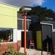 Rosny College Redevelopment, Hobart - science lab exit and garden