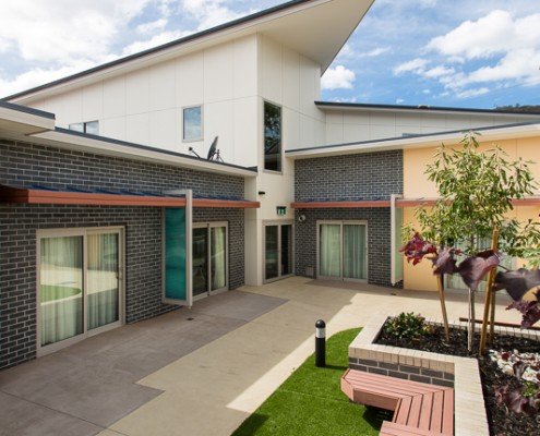 Freemasons' Homes of Southern Tasmania - Lindisfarne Nursing Home internal courtyard