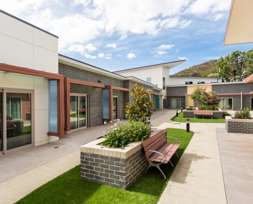 Freemasons' Homes of Southern Tasmania - Lindisfarne Nursing Home internal courtyard