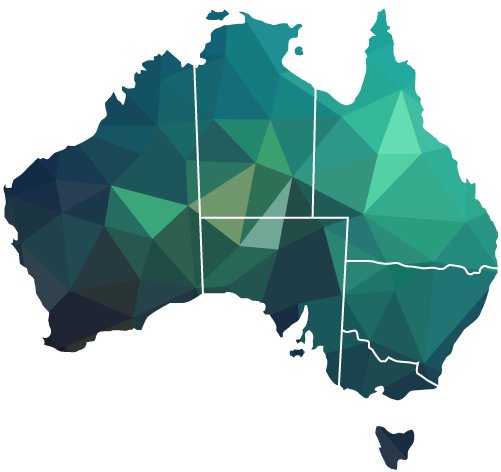 BPSM Architects Geo State Map of Australia