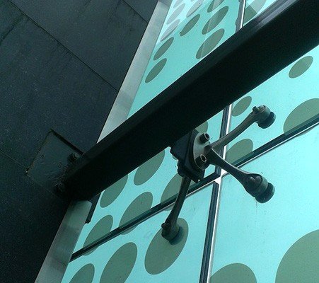 Royal Hobart Hospital Liverpool Street ICC Facade Panels closeup spots detail