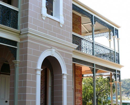 Heritage renovation and restoration, Wirksworth House, Bellerive, Tasmania - grand exterior