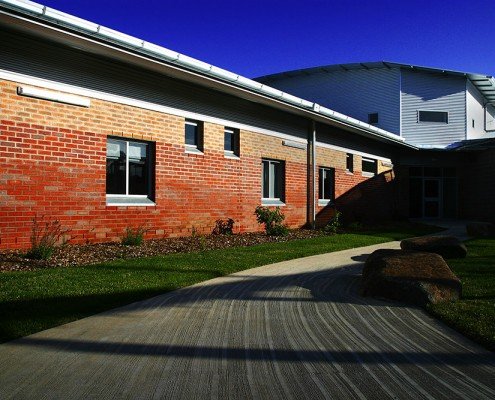 Risdon Prison Secure Mental Health Unit zen garden and security tower