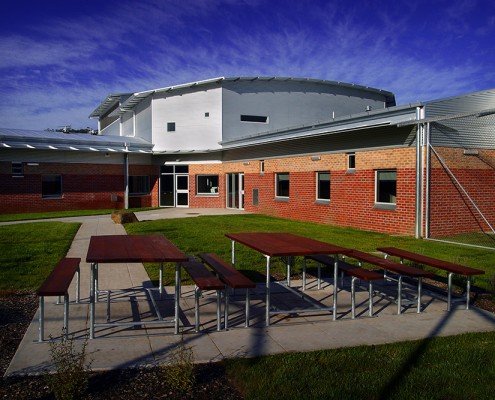 Risdon Prison Secure Mental Health Unit outdoor tables and seating