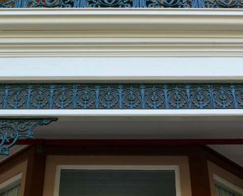 Heritage renovation and restoration, Wirksworth House, Bellerive, Tasmania - original intricate ironwork