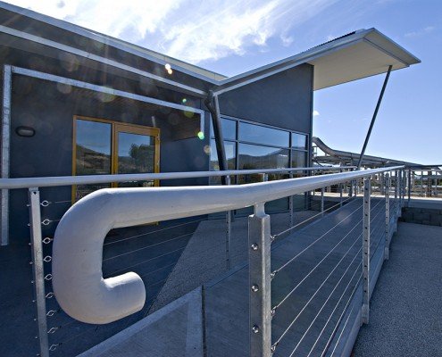 Norske Skog, Boyer - industrial paper mill pedestrian entrance