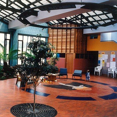 Tasmanian Aboriginal Centre, Launceston - interior courtyard