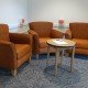 Barossa Park Lodge, Glenorchy Tasmania - orange chairs waiting area