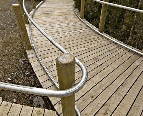 Hartz Mountain Visitor's Hut - pathway