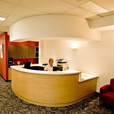 Royal Hobart Hospital internal Reception Desk