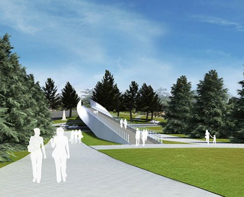 Tasman Highway Memorial Bridge 3D concept design