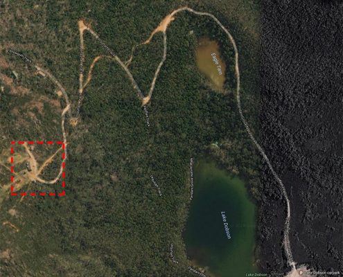 Mt Mawson Day Shelter aerial satellite map view of project location