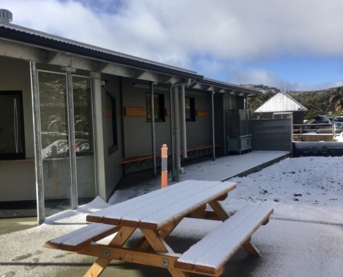 Mt Mawson Public Shelter, Mount Field National Park - front