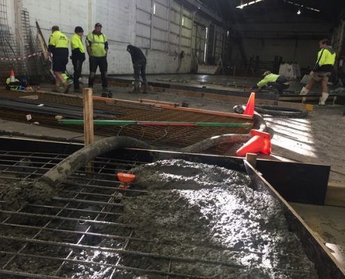 Mt Mawson offsite concrete pour