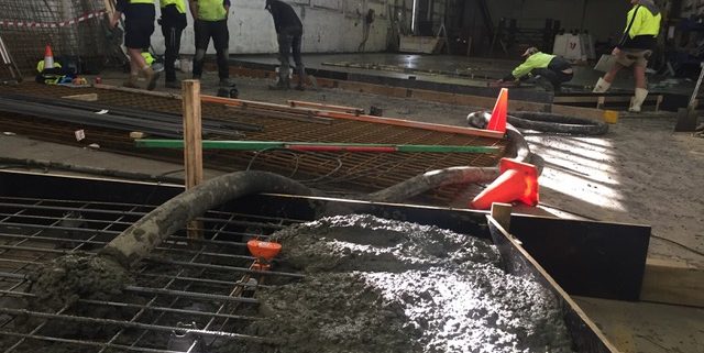 Mt Mawson offsite concrete pour