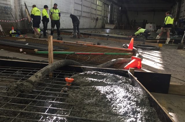 Mt Mawson offsite concrete pour