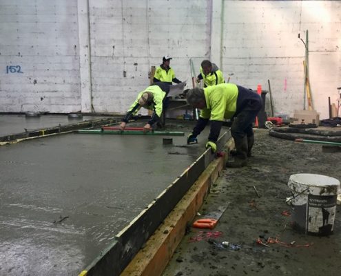 Mt Mawson offsite concrete pour