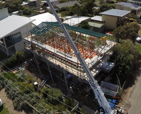 Aldinga Beach, Beach House, South Australia - steel raise