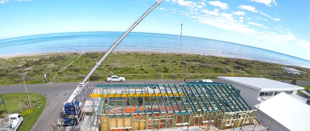 Aldinga Beach, Beach House, South Australia - steel raise