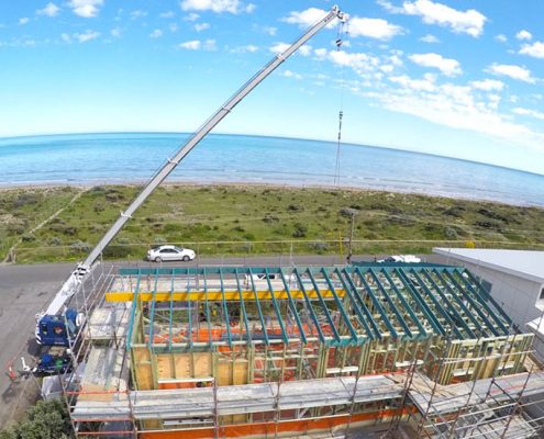 Aldinga Beach, Beach House, South Australia - steel raise