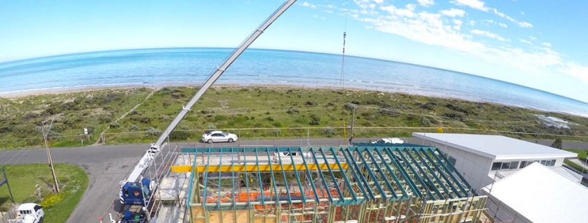 Aldinga Beach, Beach House, South Australia - steel raise