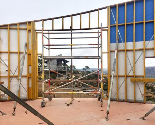 Mt Mawson Construction framing