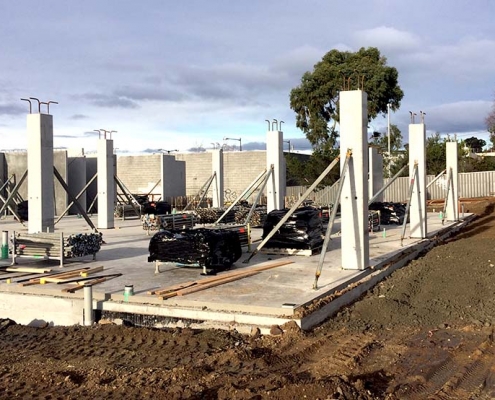 Kingston Community Health Centre_building up support columns