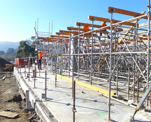 Kingston Community Health Centre_prepping for walls and internal structure