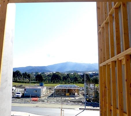 Kingston Community Health Centre_In Construction window to Mt Wellington
