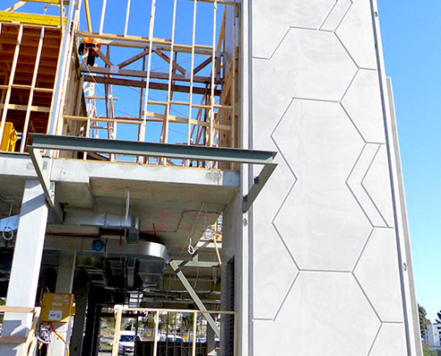 Kingston Community Health Centre In Construction honeycomb facade biophilia design