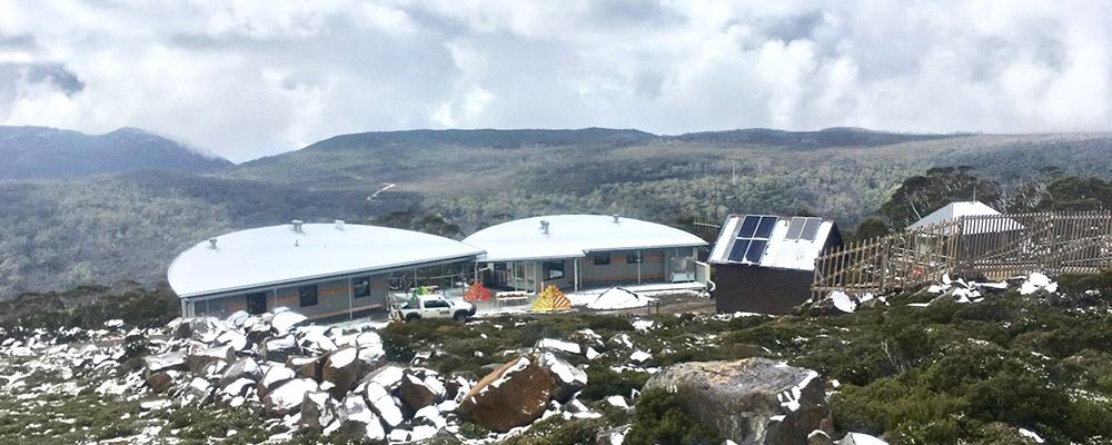 Mt Mawson Day shelter external view from above