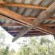 Cockle Creek Precinct Improvement interpretation centre ceiling beams