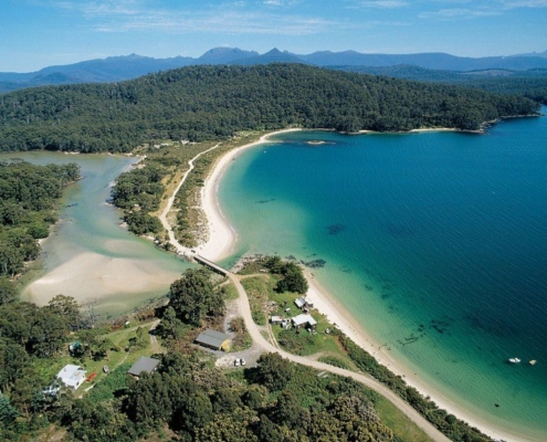 Site of the Cockle Creek Precinct in Recherche Bay, Tasmania