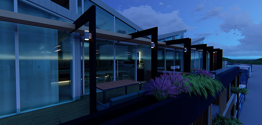 3D Renders and visualisation example project_night time