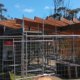 Cockle Creek Precinct Improvement works timber roofing beams exterior