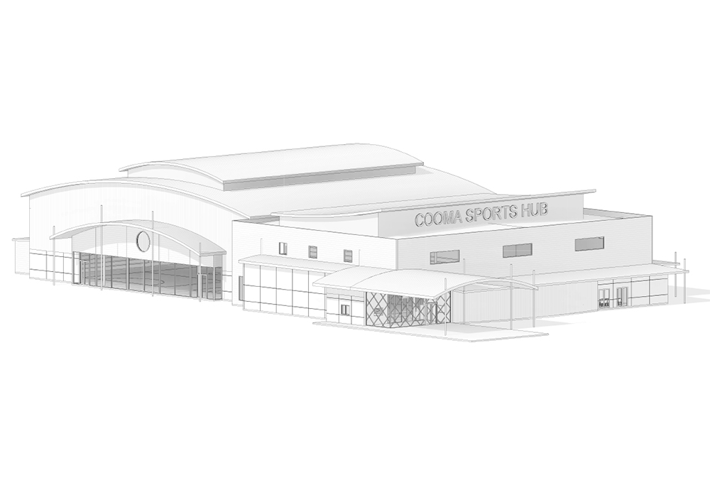 Cooma Sports Hub, NSW draft sketch