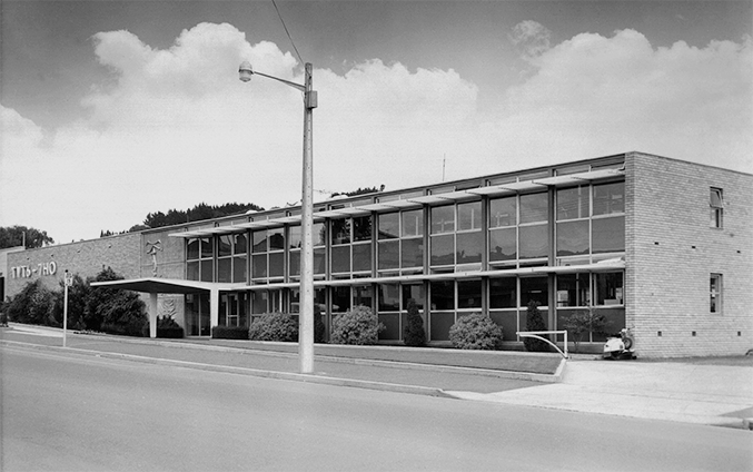 TVT6 & 7HO Station, 1959 - BPSM Architects, bronze sculpture by Stephen Walker