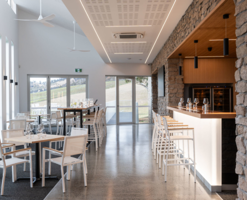 Pressing Matters Winery - Cellar Door internal bar and dining space