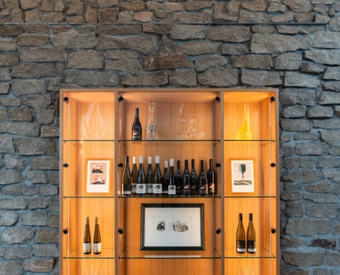 Pressing Matters Winery - Cellar Door display cabinet feature