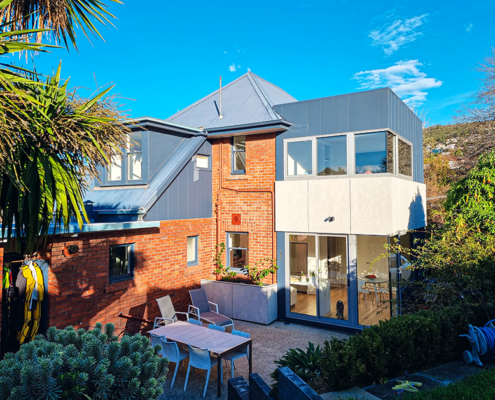 Allison Residence, Sandy Bay by BPSM Architects - exterior, back yard