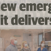 Mercury newspaper article describing the newly refurbished endoscopy unit at the Royal Hobart Hospital by BPSM Architects.