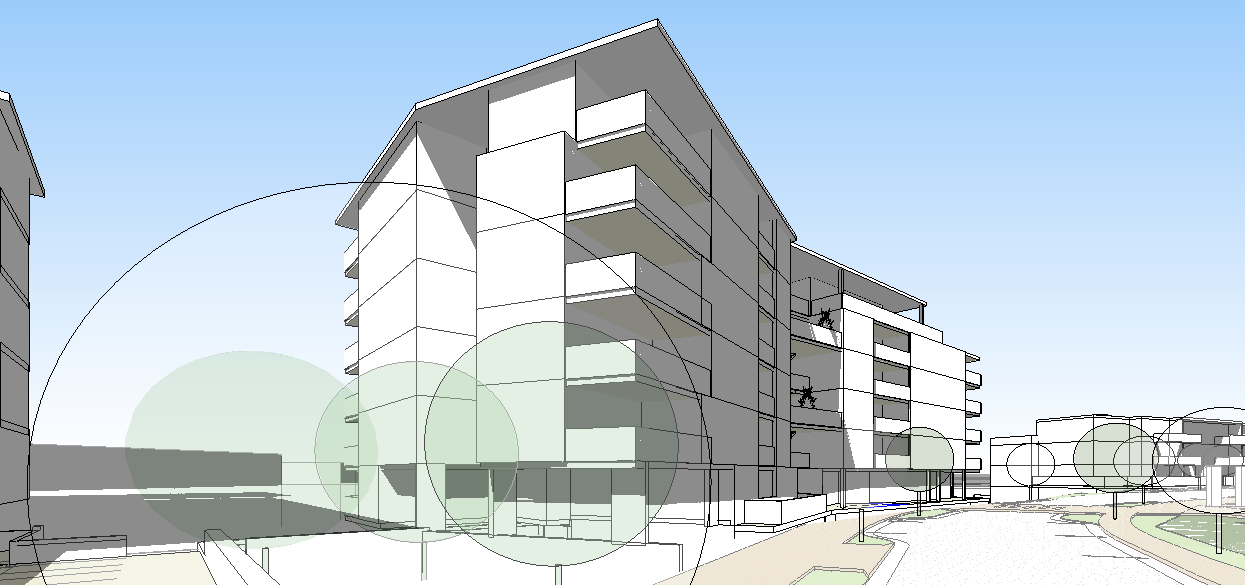 Hobart Showgrounds Masterplan and Redevelopment - artists impression of a new multiresidential development by BPSM Architects